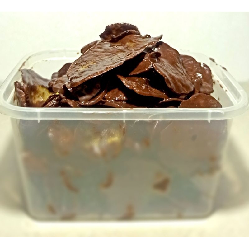 

Keripik pisang lumer coklat amata