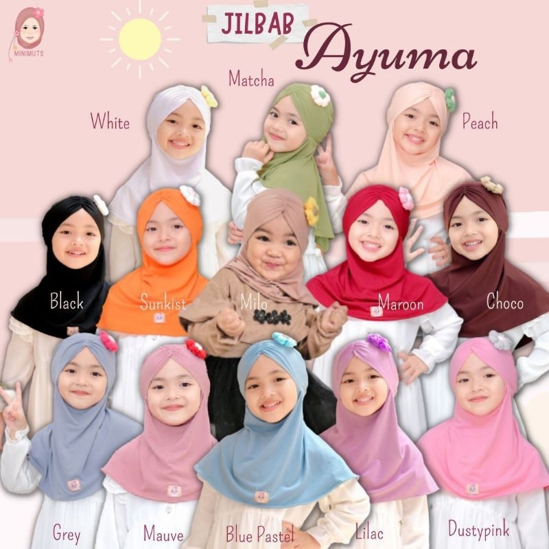 Jilbab Ayuma / jilbab anak / hijab anak / jilbab lucu