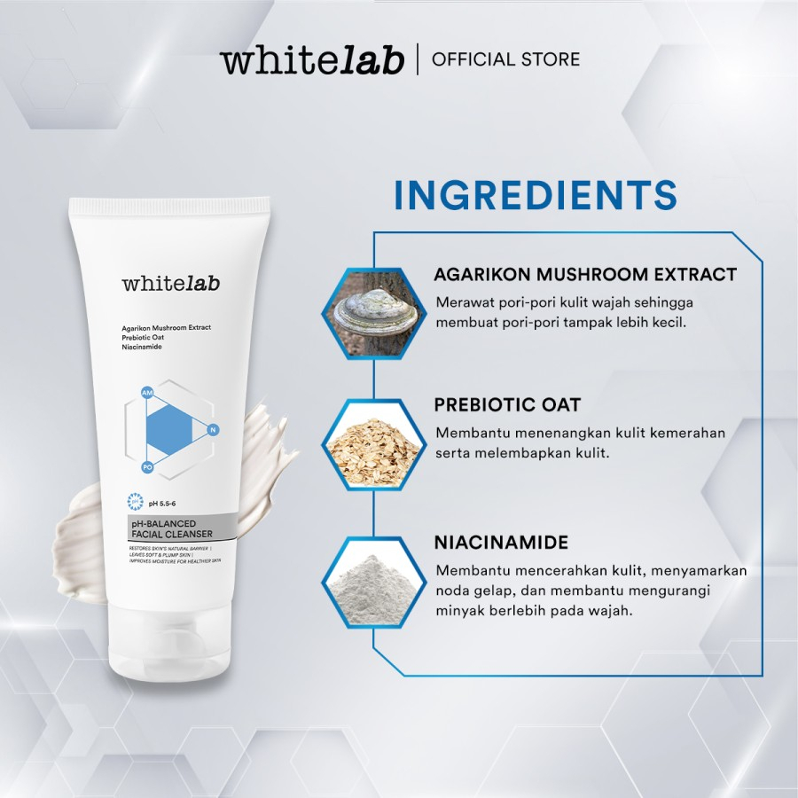 Whitelab pH-Balanced Facial Cleanser 100 gr