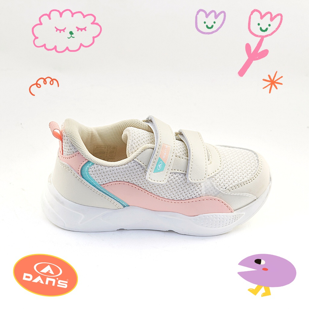 Dans Alura Sepatu Sneakers Anak Perempuan - Beige