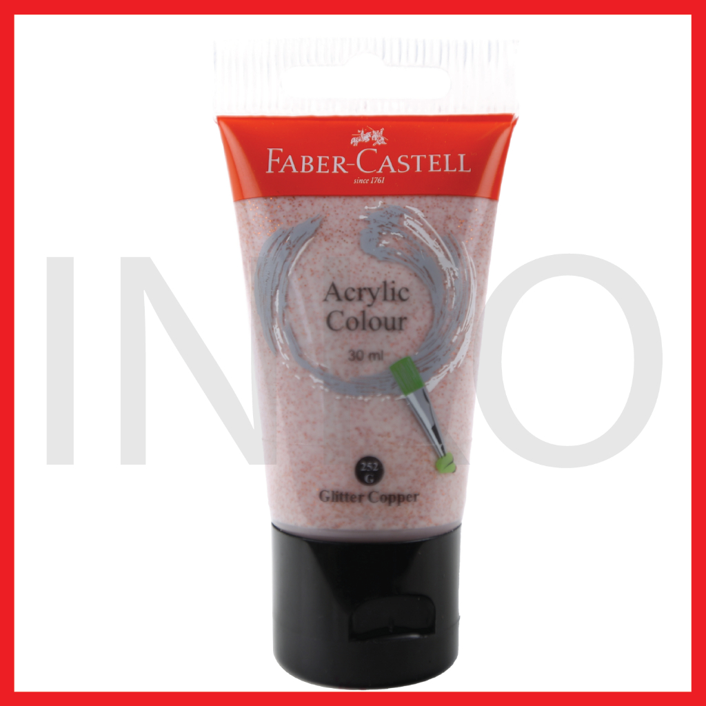 

FABER CASTELL ACRYLIC COLOUR GLITTER COPPER 30ML