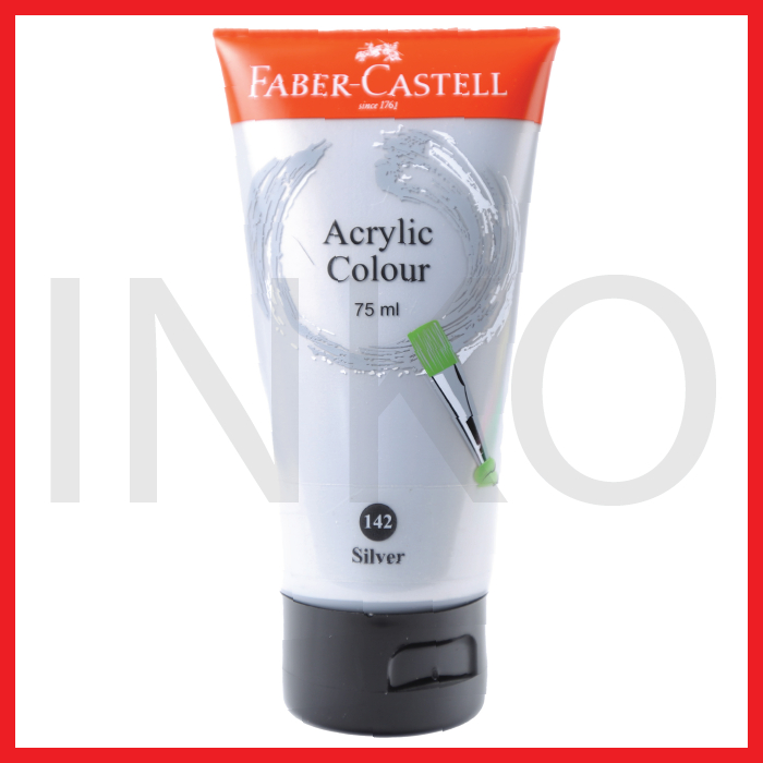 

FABER CASTELL ACRYLIC COLOUR SILVER 75ML