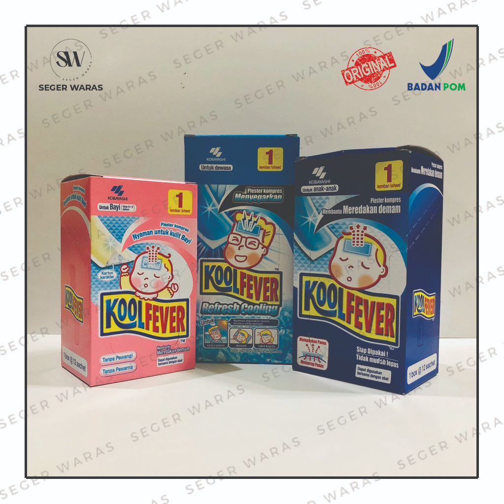 KOOL FEVER Anak, Baby, Dewasa / plester kompres untuk demam