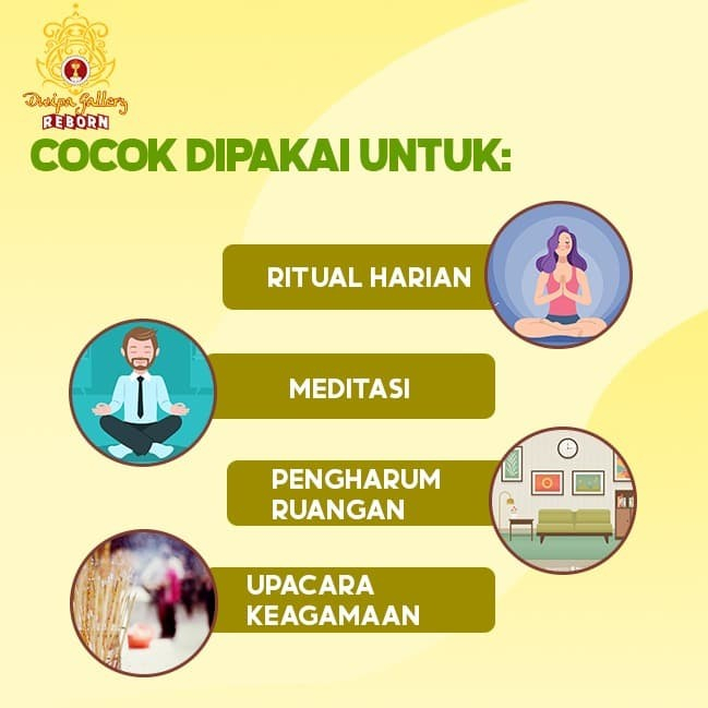 Dupa/Hio Wangi/Harum Cendana China Putih Sukhavati 3 Batang 24 Jam