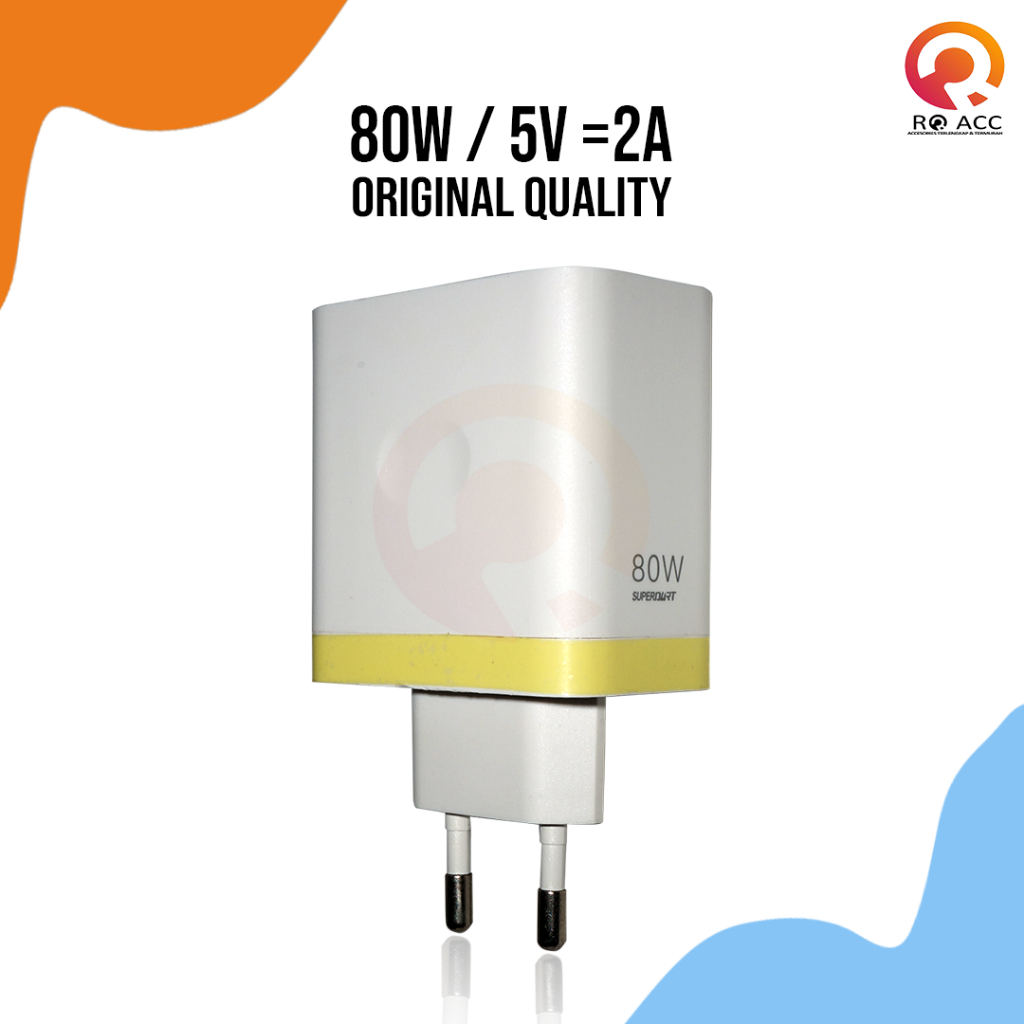 [RO ACC] 80W CHARGER CASAN REALME TYPE C SUPERDART FAST CHARGING ORIGINAL