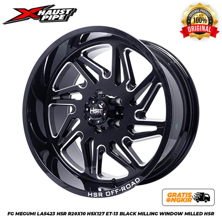 VELG MOBIL OFFROAD FG MEGUMI LA5423 HSR R20X10 H5X127 ET-13 BMW (CB1) UNTUK PAJERO FORTUNER HILUX TR