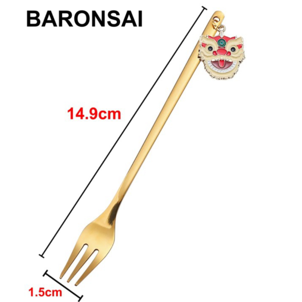 

Dijual Sendok garpu teh kopi sendok kue stainless steel gold handle motif - GARPU BARNGSAI Limited