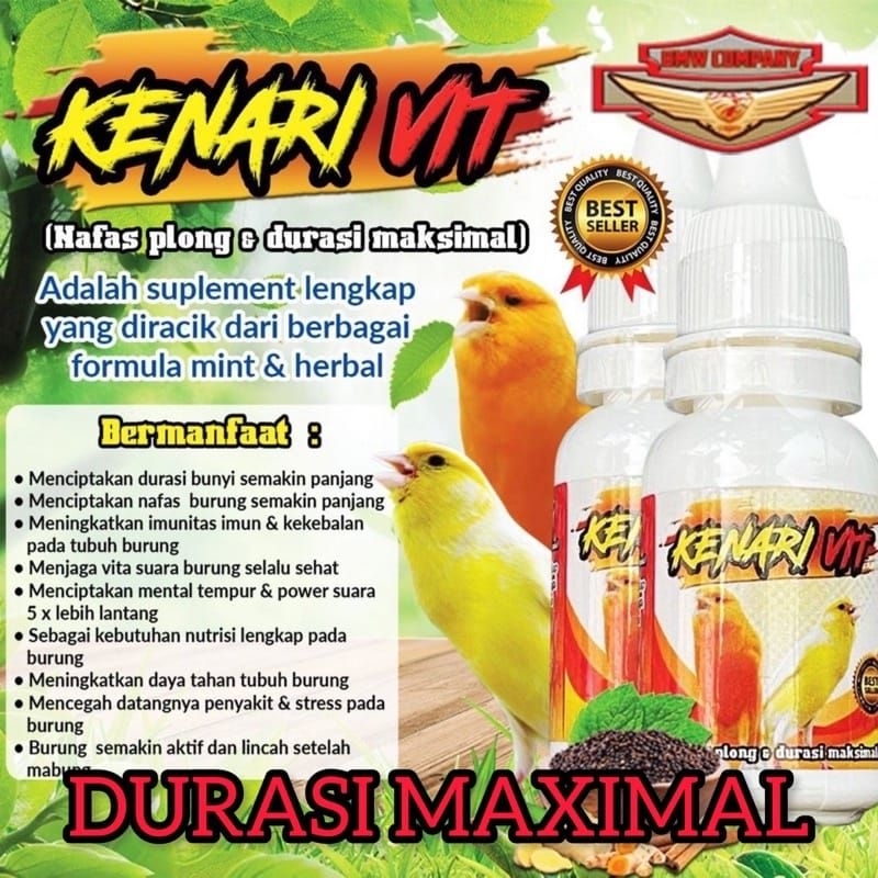 KENARI VIT Suplement Herbal Burung Kenari Agar Ngeroll Maksimal