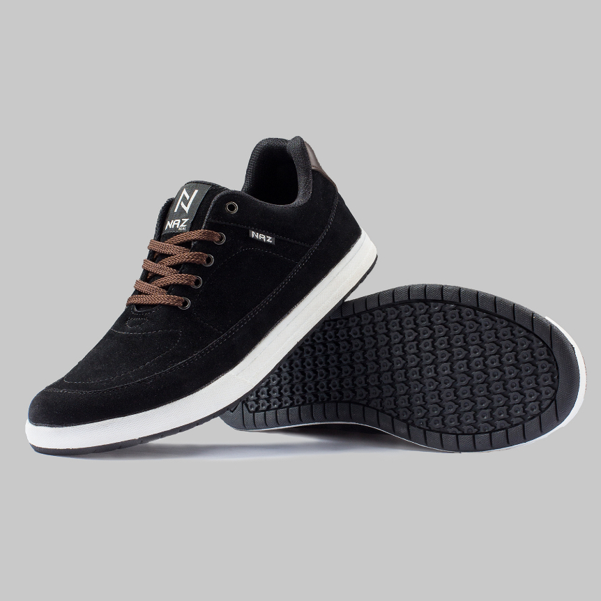 Sepatu Sneakers Pria Casual Black Sepatu Hitam Casual Shoes Cowok Original Naz Harisson