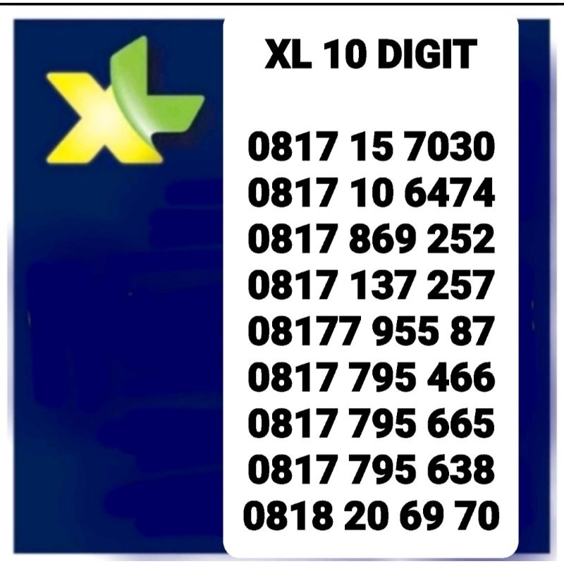 nomor xl 10 digit prabayar