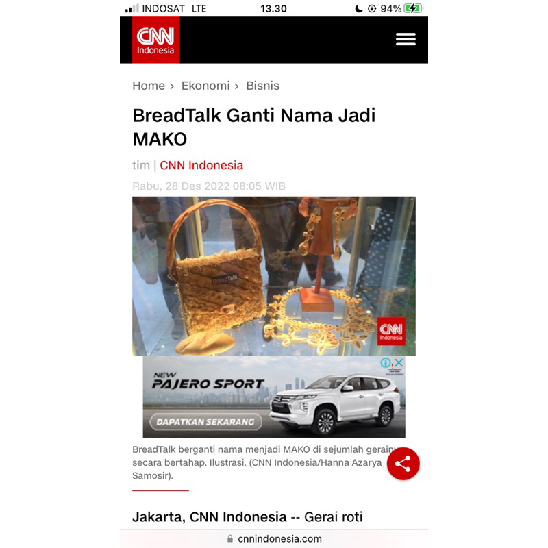 

Kue Kering Lebaran Cookies Premium Kastengel Nastar Bola Keju Cheese Ball BreadTalk MAKO Bakery