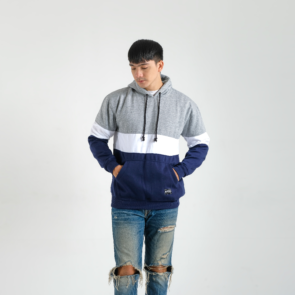 Sweater Hoodie Kombinasi Mcvois Pria Wanita High Quality