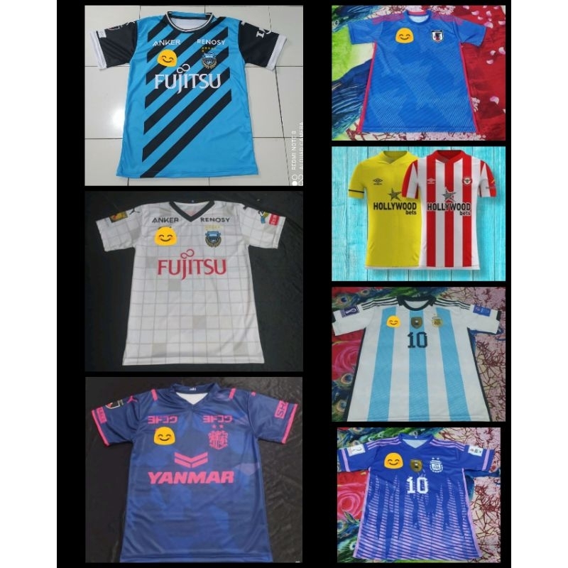 Jersey Kawasaki Frontale 2022 Away 2023/Jersey Brentford 2021 Away/Jersey Cerezo Osaka 2021/Jersey C