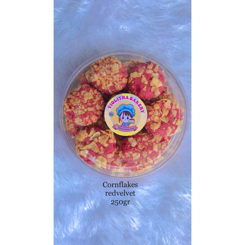 

cornflakes cookies (red velvet)