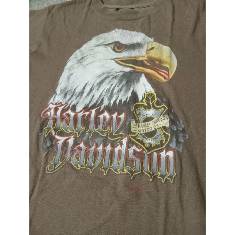 ❌️SOLD❌️ kaos harley 3D emblem vintage 1990