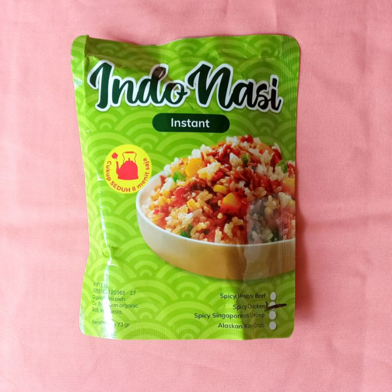 indonasi 4 varian beras porang konjac rice instan spicy chicken spicy wagyu beef spicy  shrimp alask