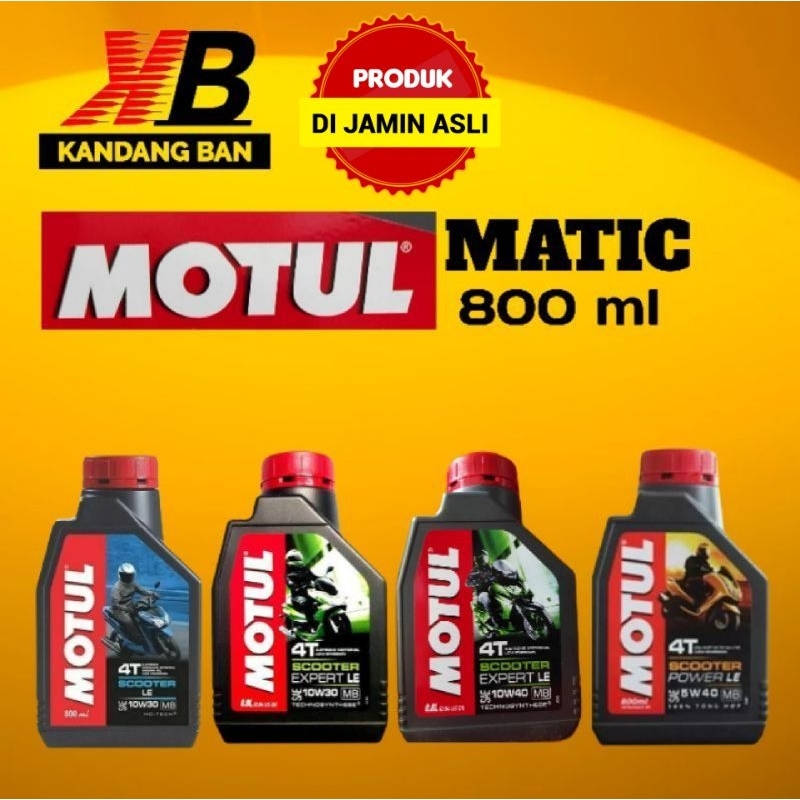 OLI MOTUL MATIC 800 ML (LE 10W-30) (EXPERT LE 10W-30) (EXPERT LE 10W-40) (POWER LE 5W-40)