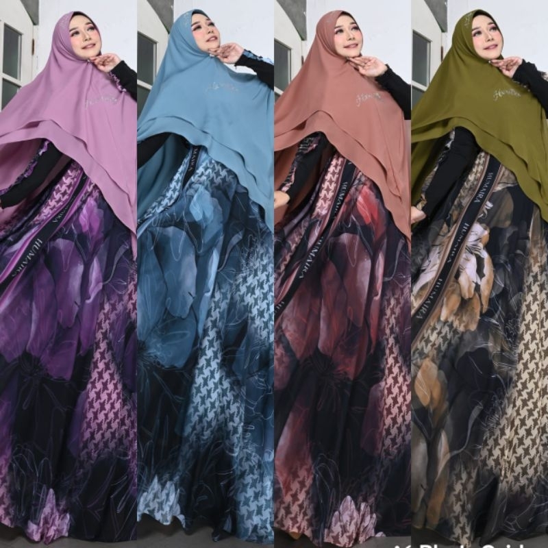 (BISA COD) GAMIS SYARI AZZALVA SERIES by HUMAIRA