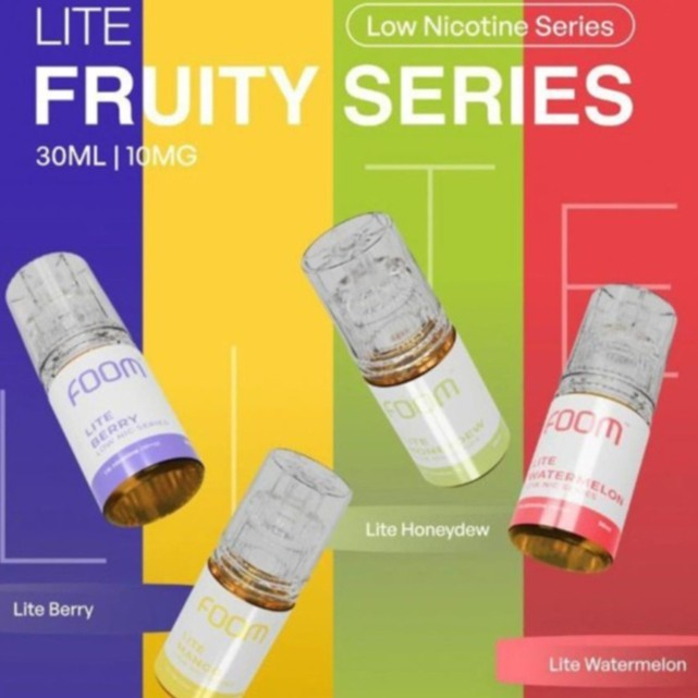 Foom Lite Series Lite Mango Lite Berry Lite Honeydew Lite Watermelon Low Nic 30ml 10mg by Foom