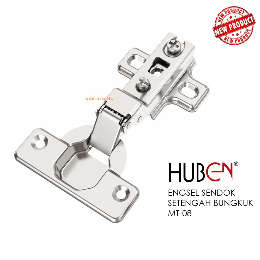 ENGSEL SENDOK HUBEN MT8 SEMI BUNGKUK 1biji PINTU LEMARI SLIDE-ON MT-8 setengah bongkok mt-08