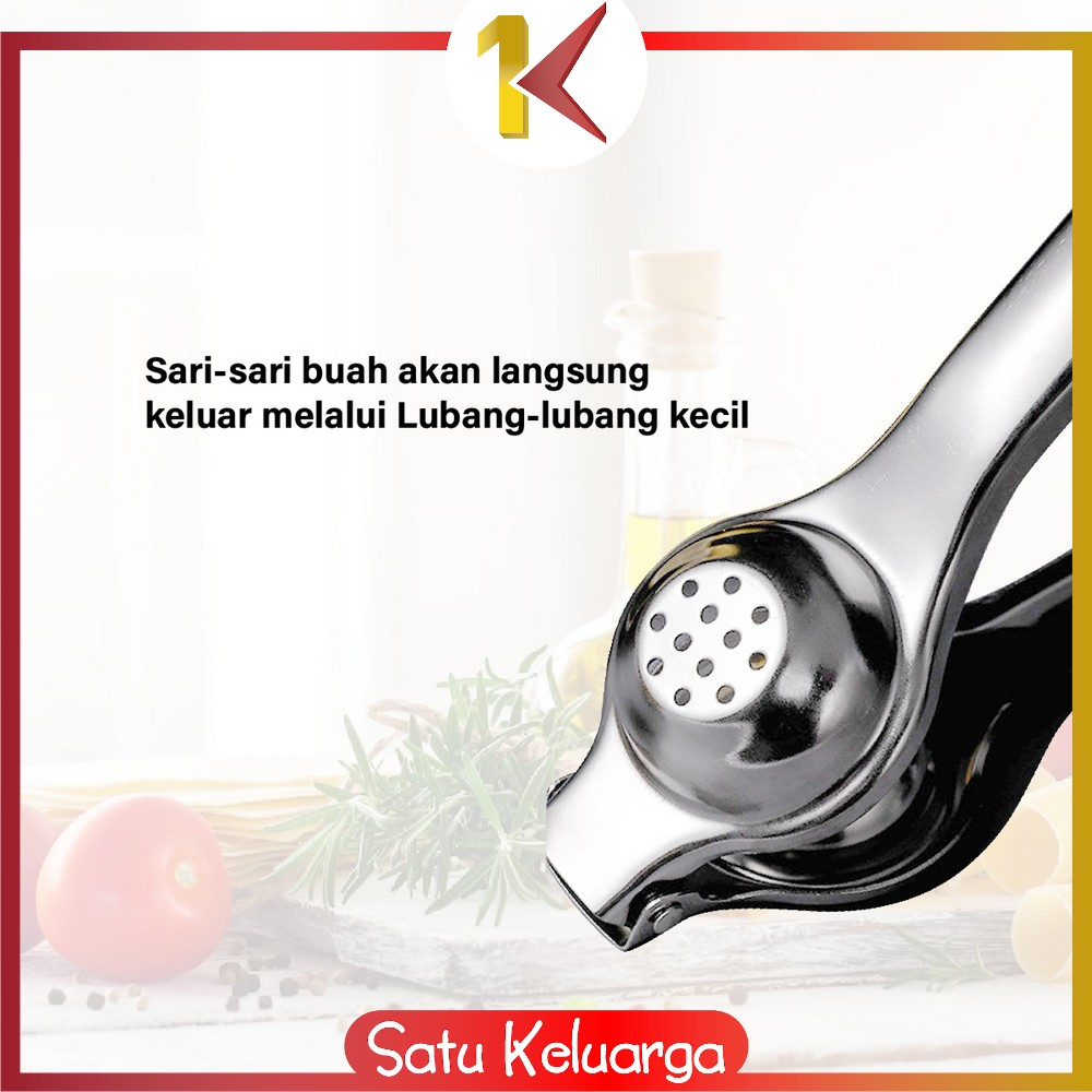 SK-C842 Alat Peras Jeruk Stainless Penjepit Jeruk Nipis Manual Perasan Lemon / Alat Pemeras Buah Manual Praktis