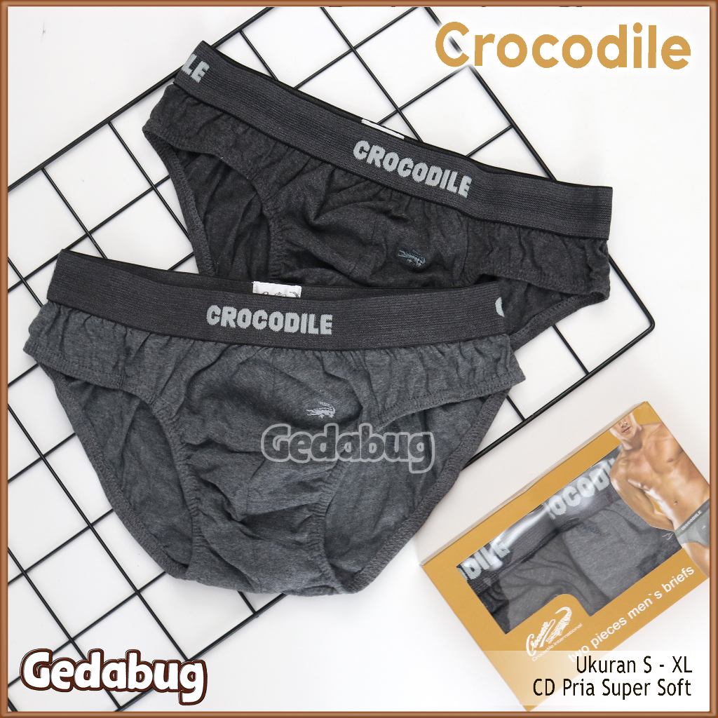 2 Pcs - CD Crocodile 521-262 Coklat Celana dalam pria Cassual &amp; Elegan | Gedabug