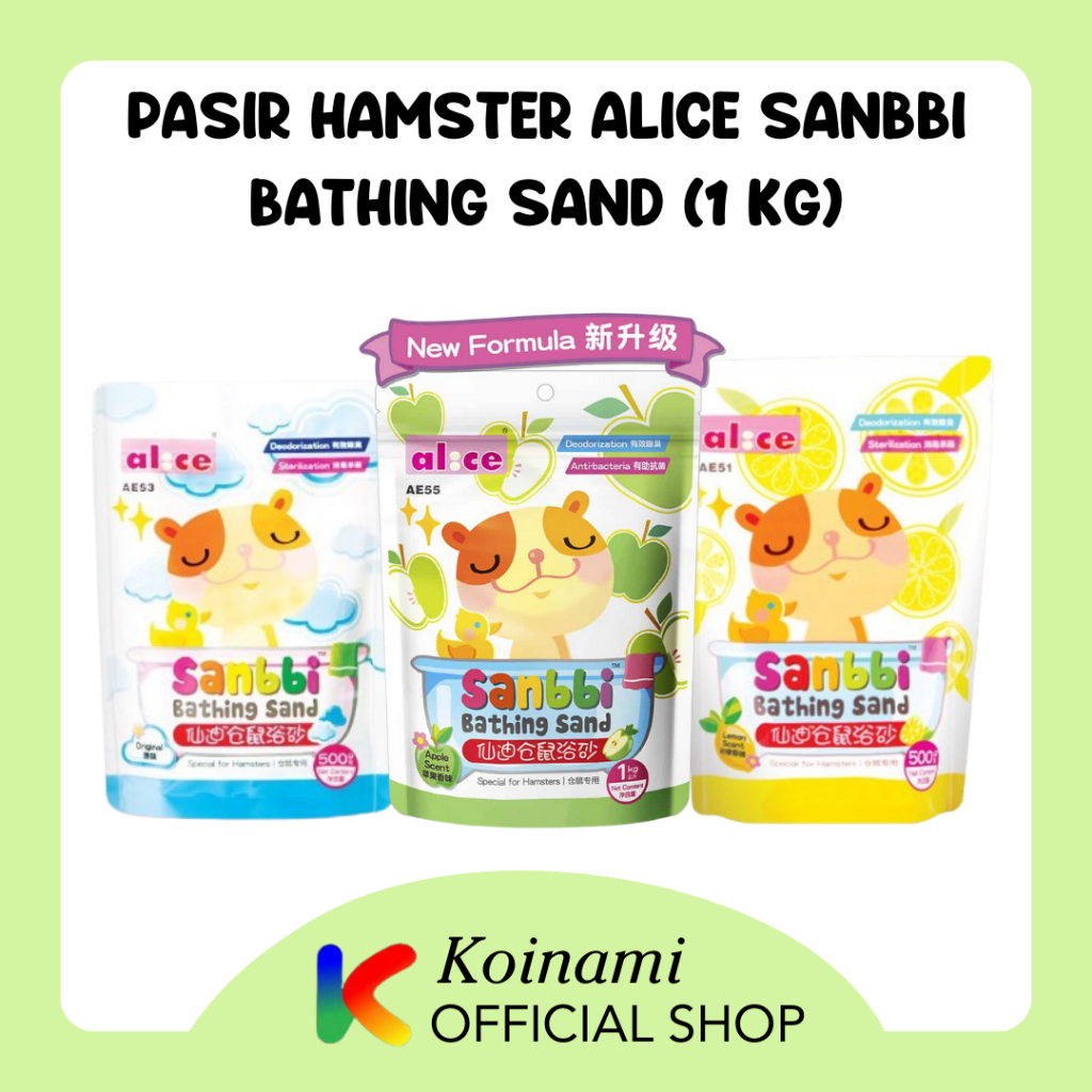 1kg PASIR HAMSTER ALICE SANBBI BATHING SAND  / AKSESORIS KANDANG HAMSTER