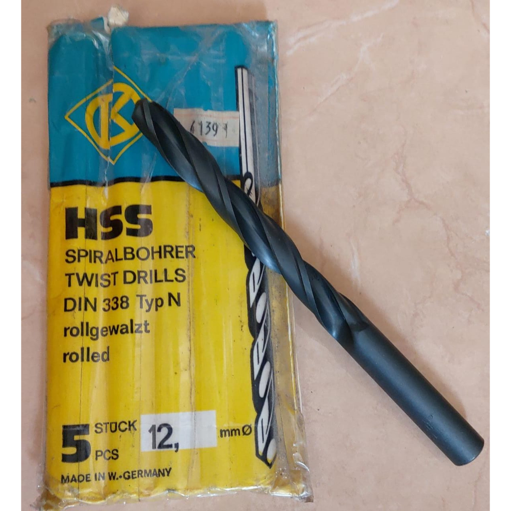 MATA BOR BESI HSS HITAM 12mm