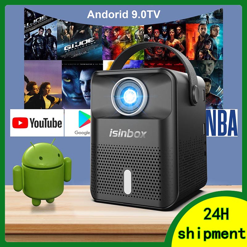 [COD Gratis Ongkir] X8 Proyektor Bluetooth 1080P HD Teater Rumah Di Luar Ruangan Mini Proyektor Android Portabel 8000 Lumens LED WiFi Projector