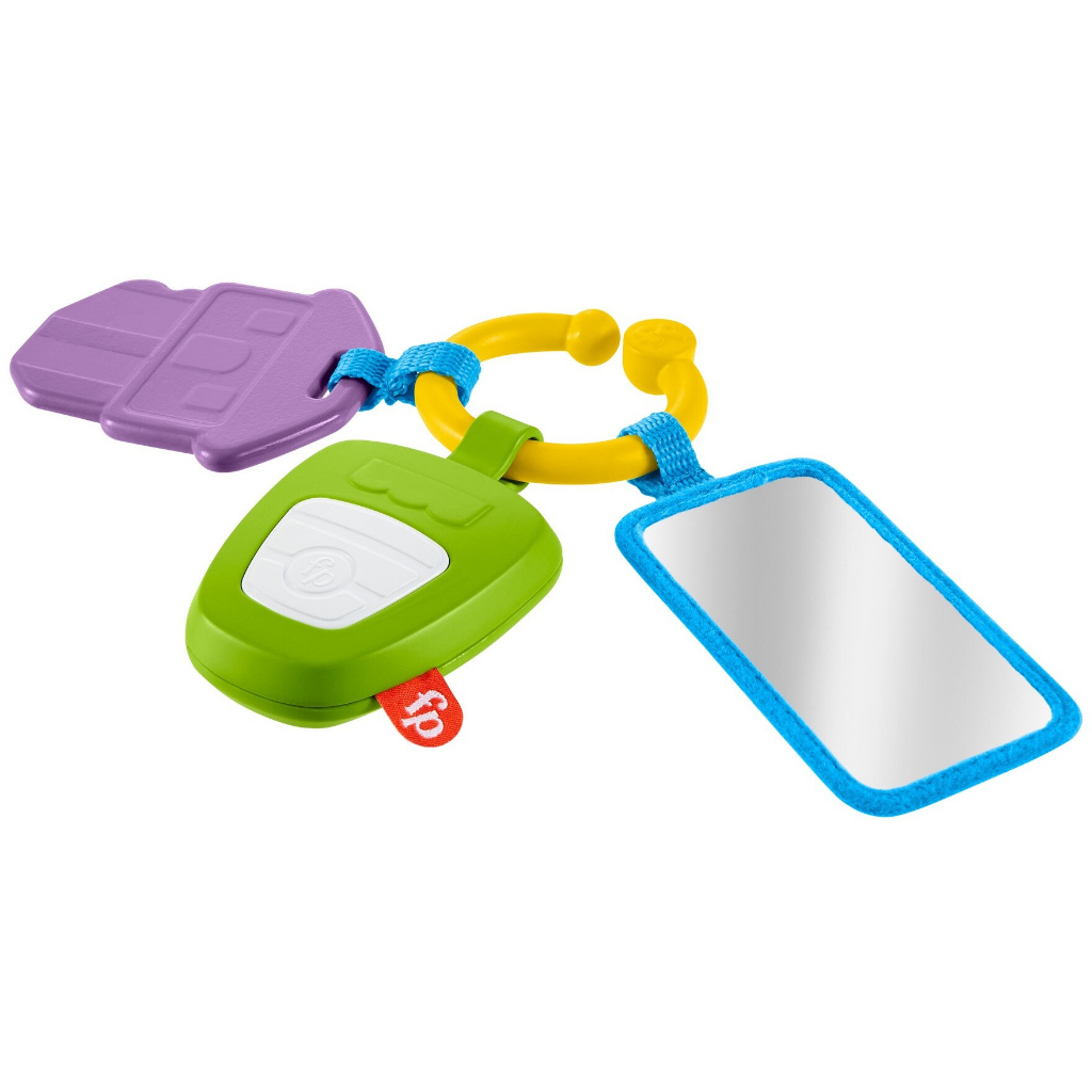 Sale Not Perfect Mainan Bayi Fisher-Price Hit The Road Activity Keys, take-Along Baby Rattle and Teething Toy with Mirror