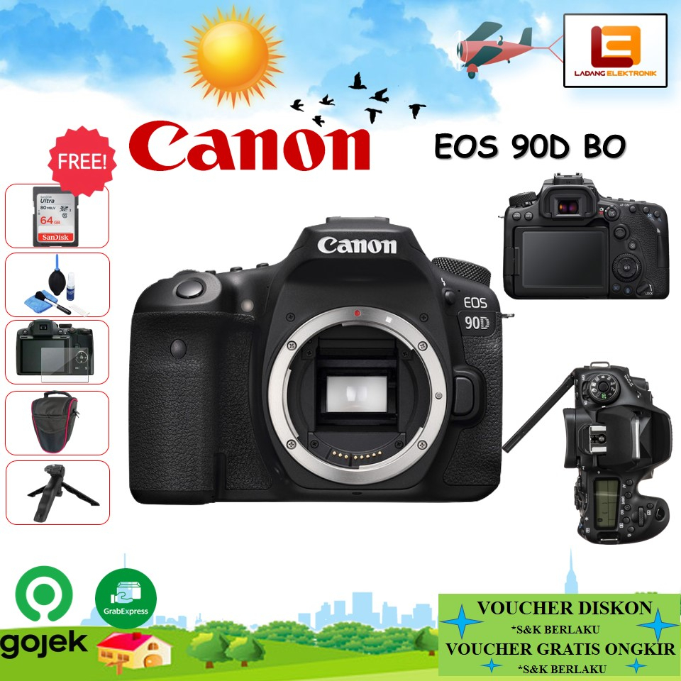 Canon EOS 90D DSLR Camera Body Only - Garansi Resmi
