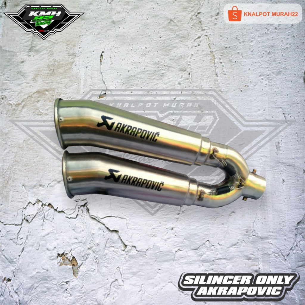 SILINCER ONLY KNALPOT AKRAPOVIC DOBLE MEGAPHONE
