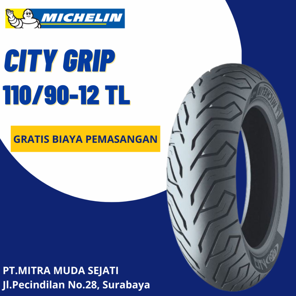 BAN MOTOR 110/90-12 MICHELIN CITY GRIP TUBELESS