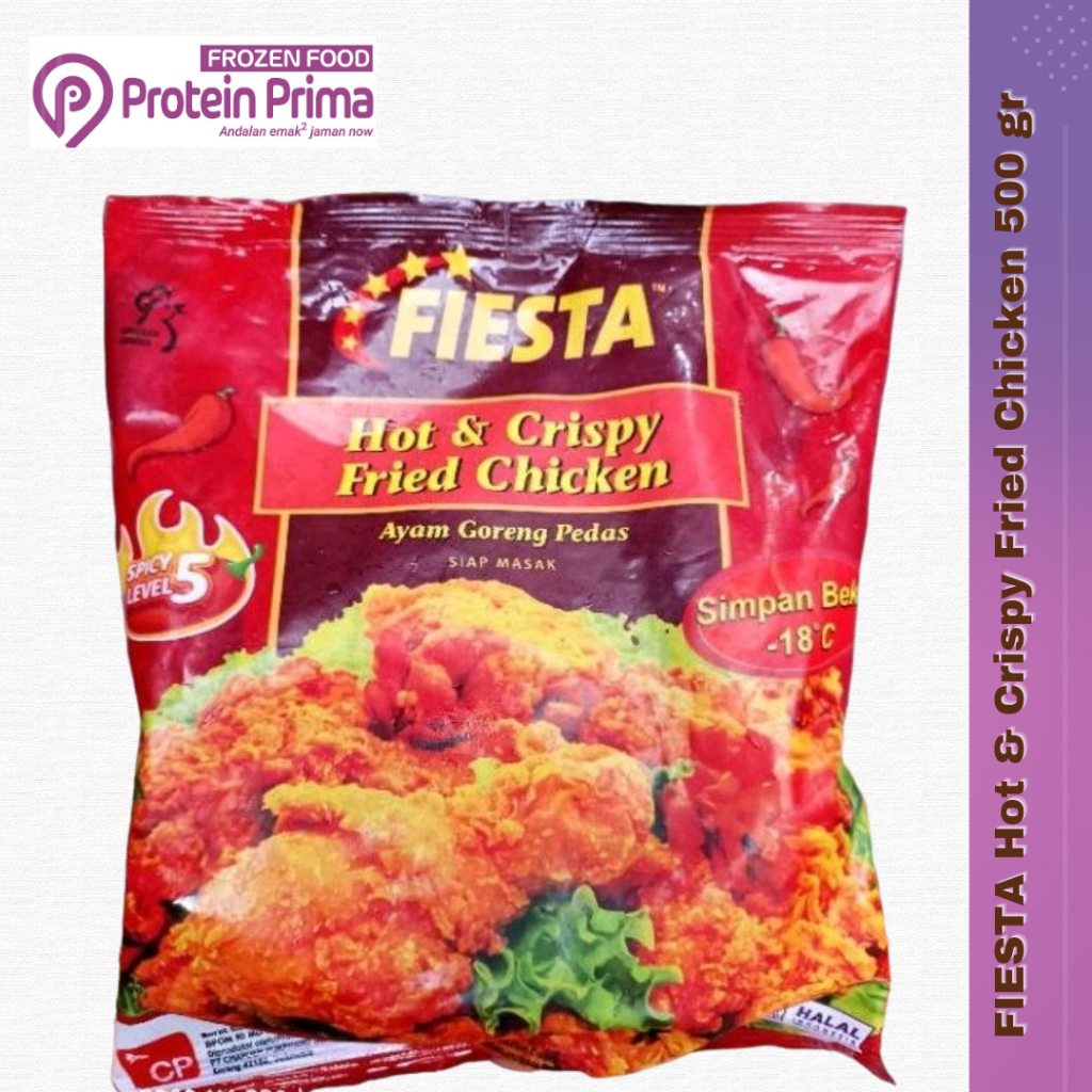 

FIESTA Hot & Crispy Fried Chicken Level 5 500 gr, Ayam Goreng Pedas