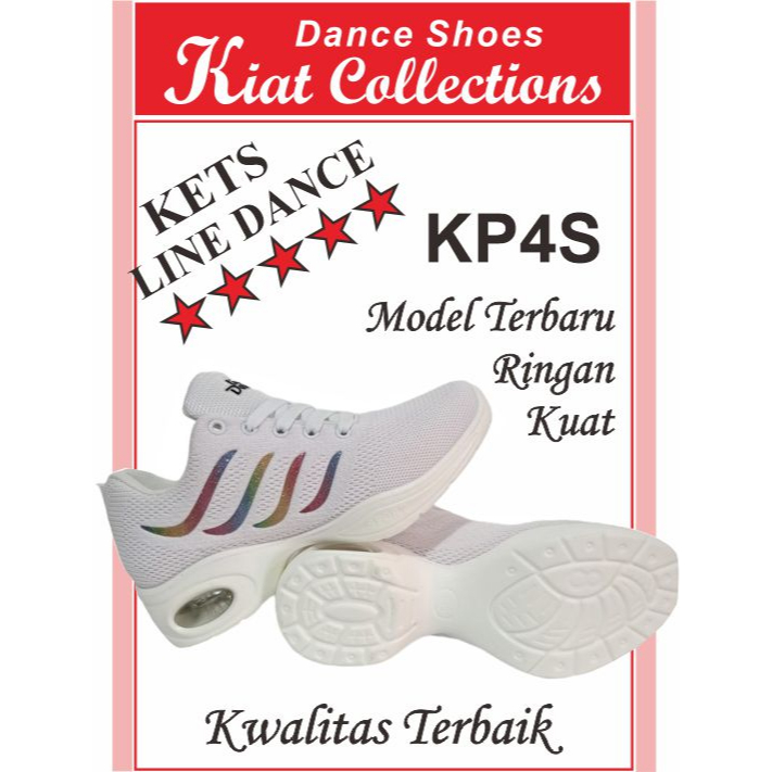 SEPATU WANITA KETS SNEAKERS LINE DANCE TARI MENARI  DANSA JOGING OR  LARI  SENAM  SHUFFLE DANCE KP4s