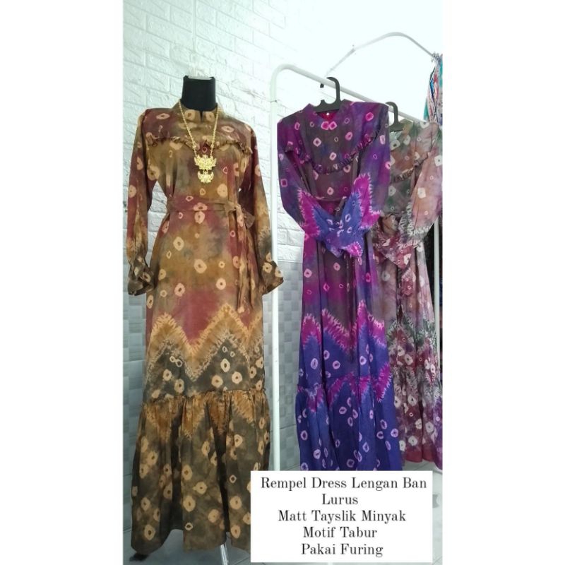 New Collection Dress Rempel Jumputan Handmade