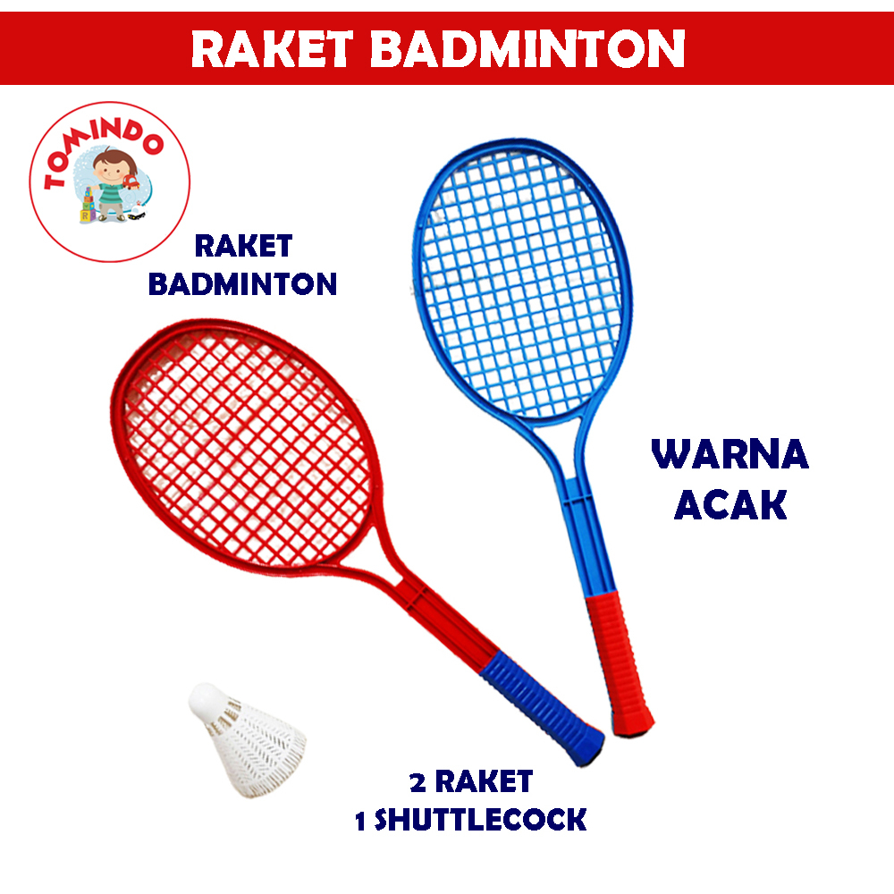 Tomindo Mainan Anak Olahraga | Raket Badminton Bulutangkis Set | Maenan Sport Laki Laki Perempuan