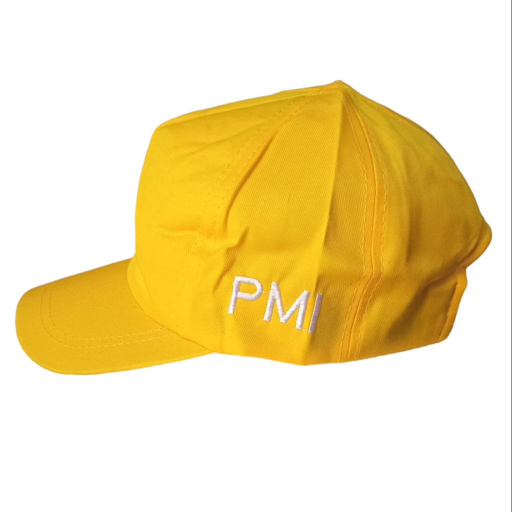 Topi PMI bordir drill tebal bijian super rapi