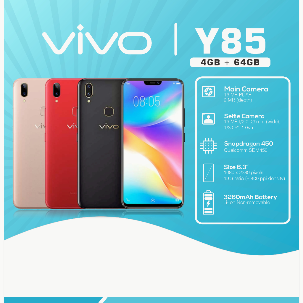 VIVO Y85 V9 4/64GB NEW GARANSI