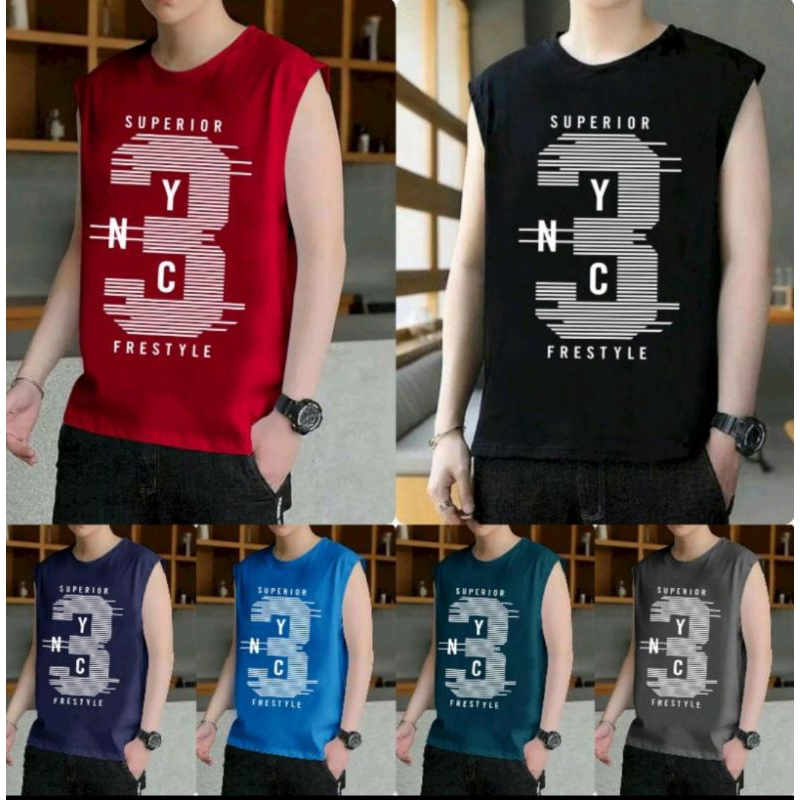 KAOS SINGLET DISTRO PRIA DEWASA MOTIF 3