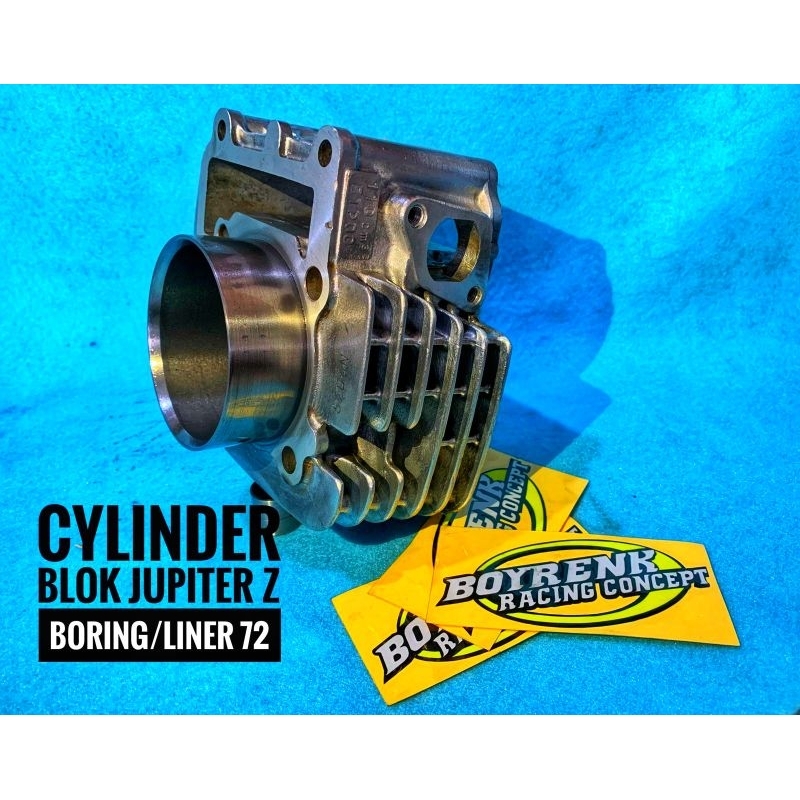 CYLINDER BLOK / BLOK SEHER JUPITER 5TP DIAMETER LUAR BORING/LINER 59 63 65 69 72 MM BORE UP-BOYRENK RACING CONCEPT