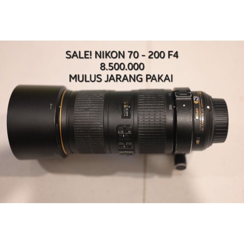 Lensa Nikon 70-200 F4 NIKKOR lens camera