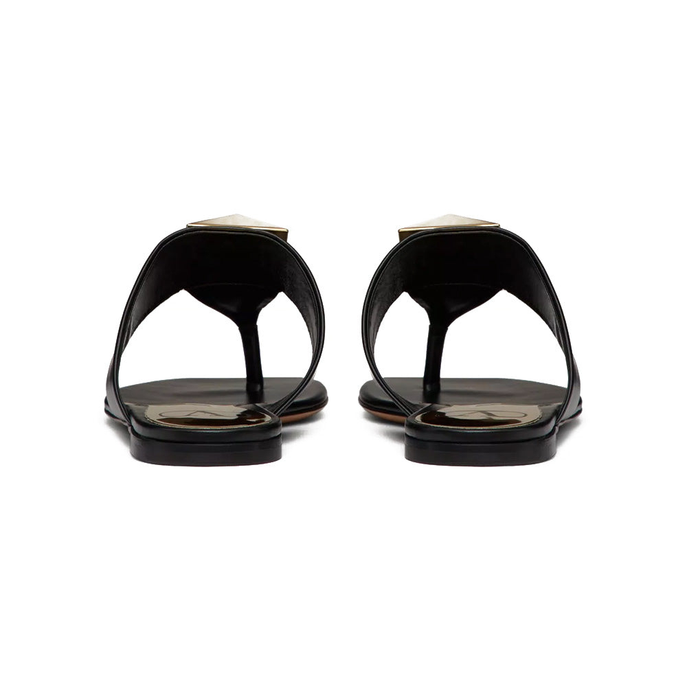 VLTN Garavani One Stud Thong Sandal Black