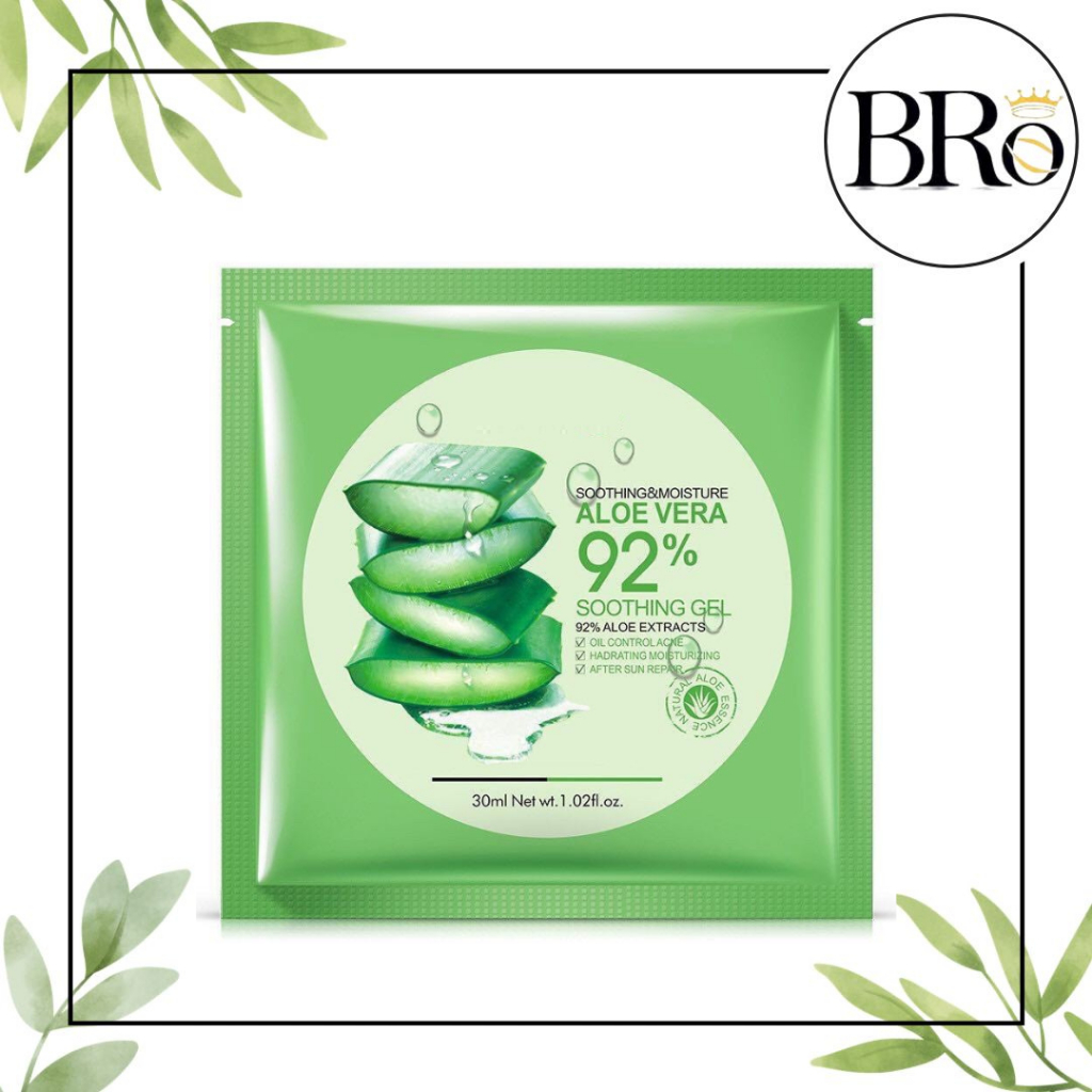 [SACHET] BIOAQUA MASKER ALOEVERA 92% TOPENG / MASK ALOE VERA 92% / MASKER WAJAH