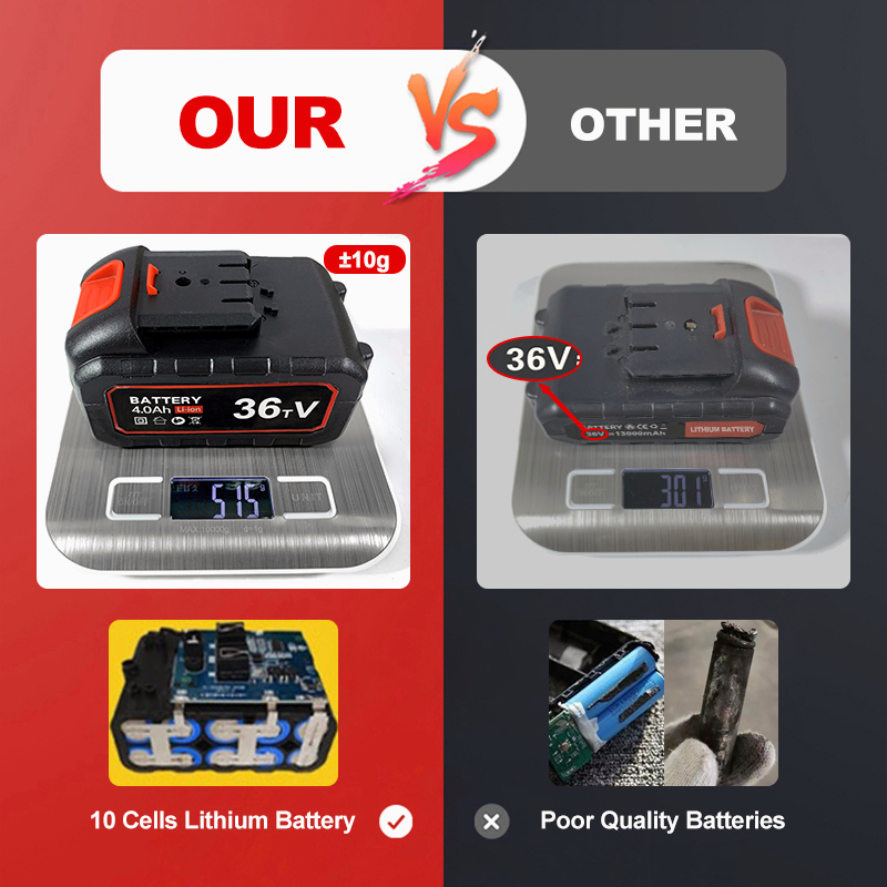 Rechargeable bor baterai wrench Baterai lithium-ion berkualitas baterai listrik tanpa kabel yang dapat diisi ulang