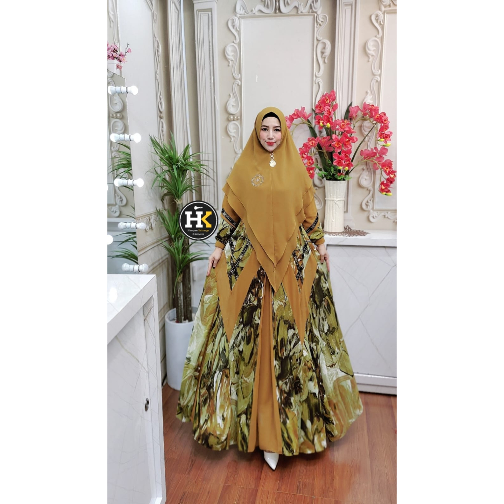 New Silvia Syar'i Series HK By Dermawan ORI Hijab Gamis Syari Kekinian BestSeller Terlaris Termurah Original Syari