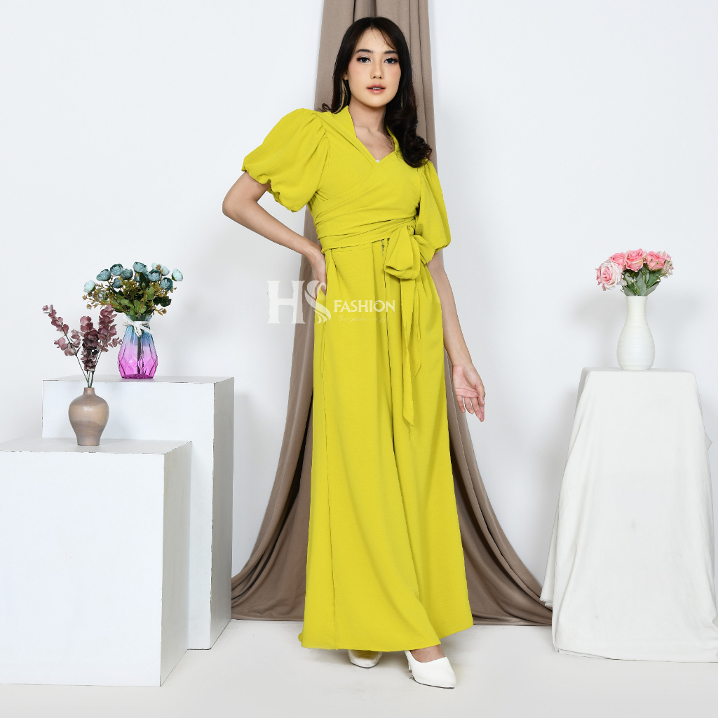 HS - VELOVE JUMPSUIT CRINCKLE / LONG JUMPSUIT KEKINIAN / KOREAN FASHION WANITA