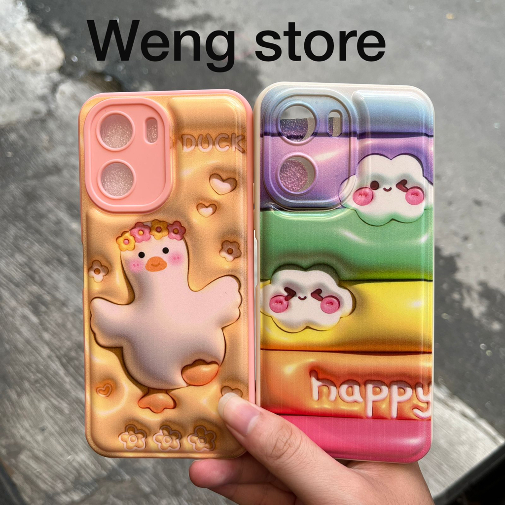 Case Motif Cookies 3d For Oppo A5S A15 A16 A3S A31 A53 A54 A1K A17 A57 A77S