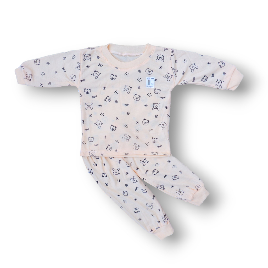 Set Setelan Baju Bayi Seruni Baby SNI Motif Bear