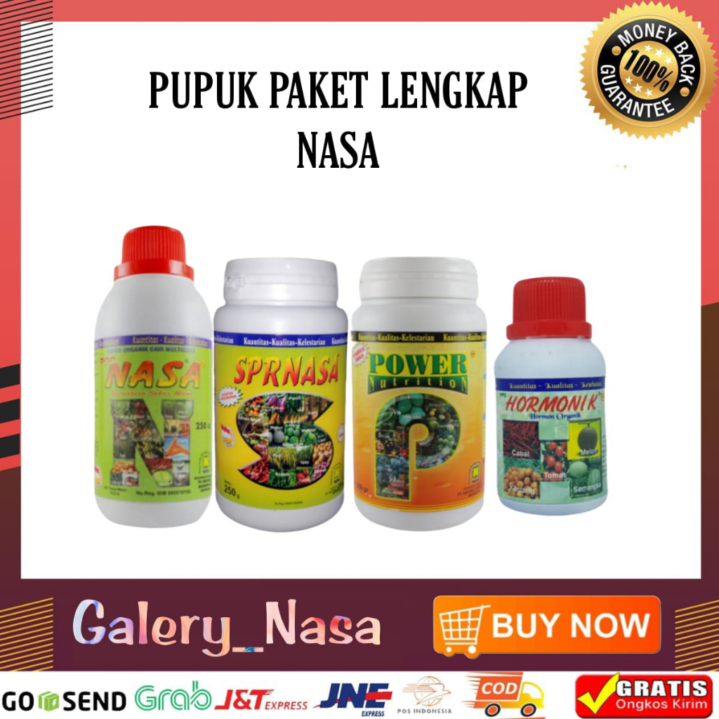COD/PUPUK organik 1 PAKET 5 pupuk cair NASA/1 paket siap panen melimpah